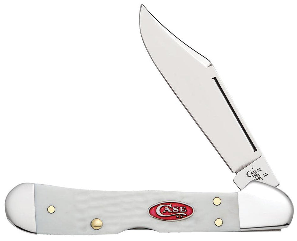 Case 60185 SparXX White Synthetic Standard Jig Mini Copperlock Knife