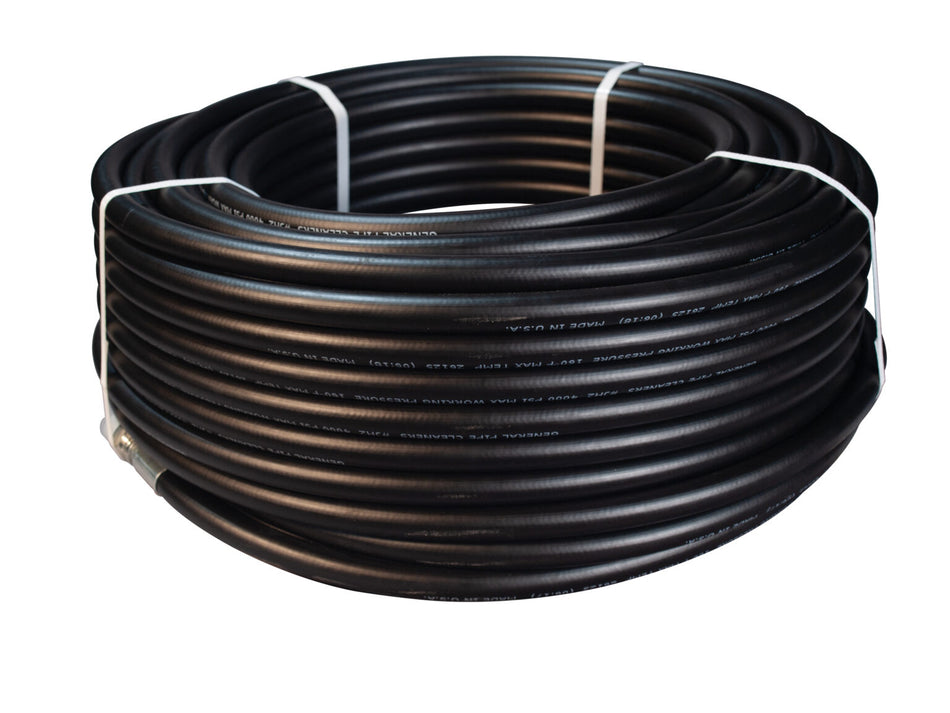 General Wire 176018 - Water Jetter 250' x 3/8" ID Jet Hose w/NPT Male Fittings