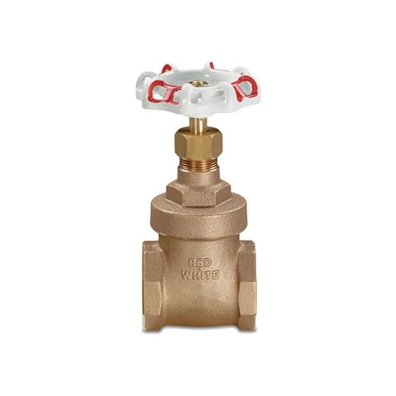 Red-White 204A Bronze Threaded End Gate Valve (3/8”-3”) – 3/8"–3"