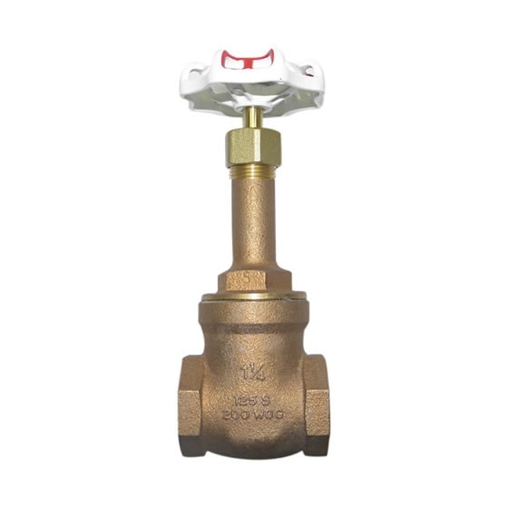 Red-White 208A Bronze Threaded End Gate Valve (3/8”-3”) – 3/8"–2-1/2"