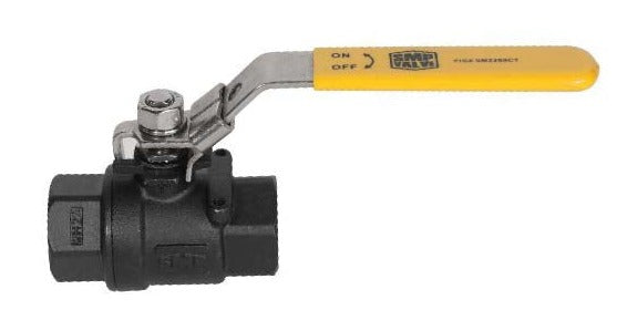 SMP 2000# WOG Carbon Steel 3PC Threaded Ball Valve Locking Handle