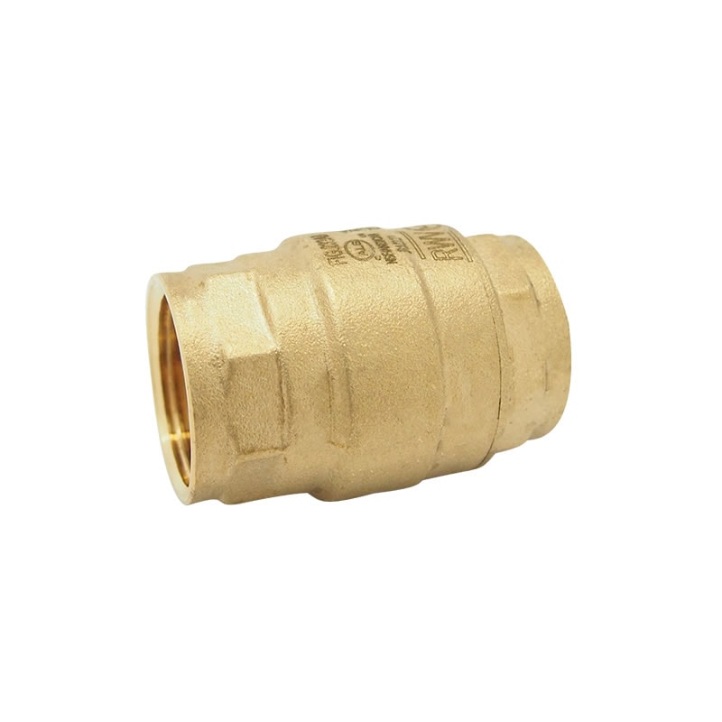 Red-White 232AB Lead Free Brass In-Line Check Valve – Threaded FNPT x FNPT – 3/8"–4"