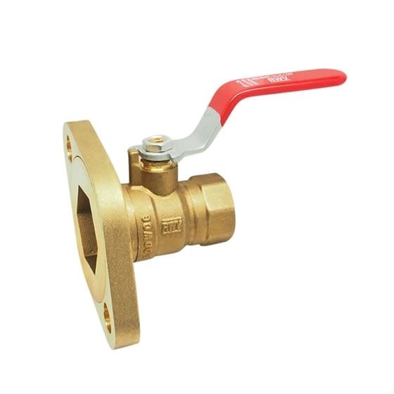 Red-White 2417CB Brass Pump Flange Ball Valve – 3/4"–1-1/4"