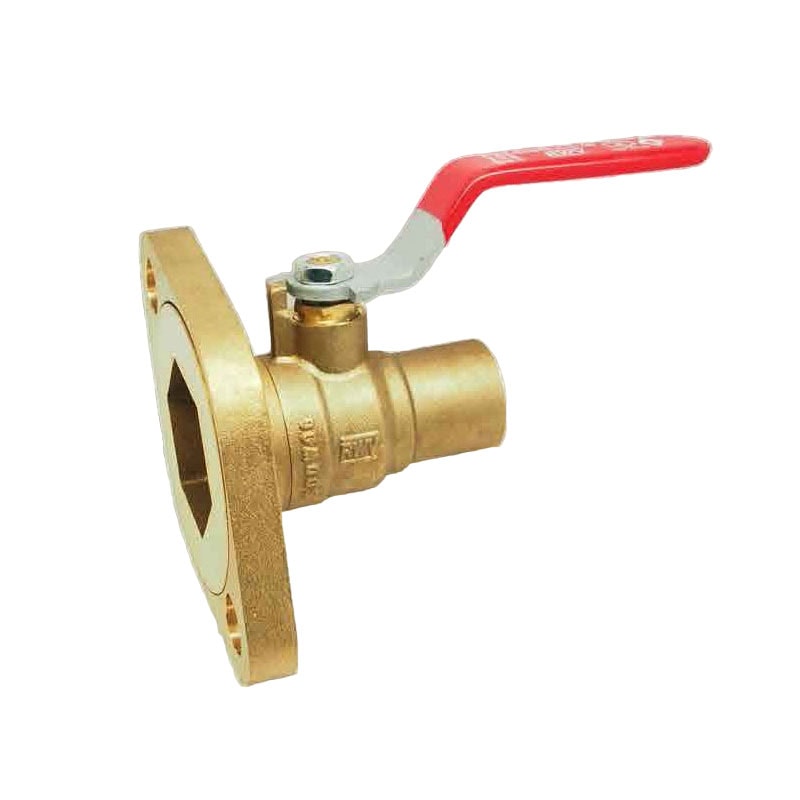 Red-White 2419AB Brass Pump Flange Ball Valve – Sweat/Solder – 3/4"–2"