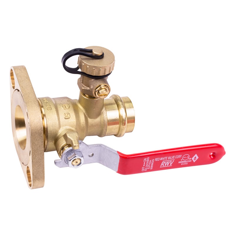 Red-White 2422ABHV Abhv Pmp Flng Bv Ezpress W/Drain – 3/4"–2"