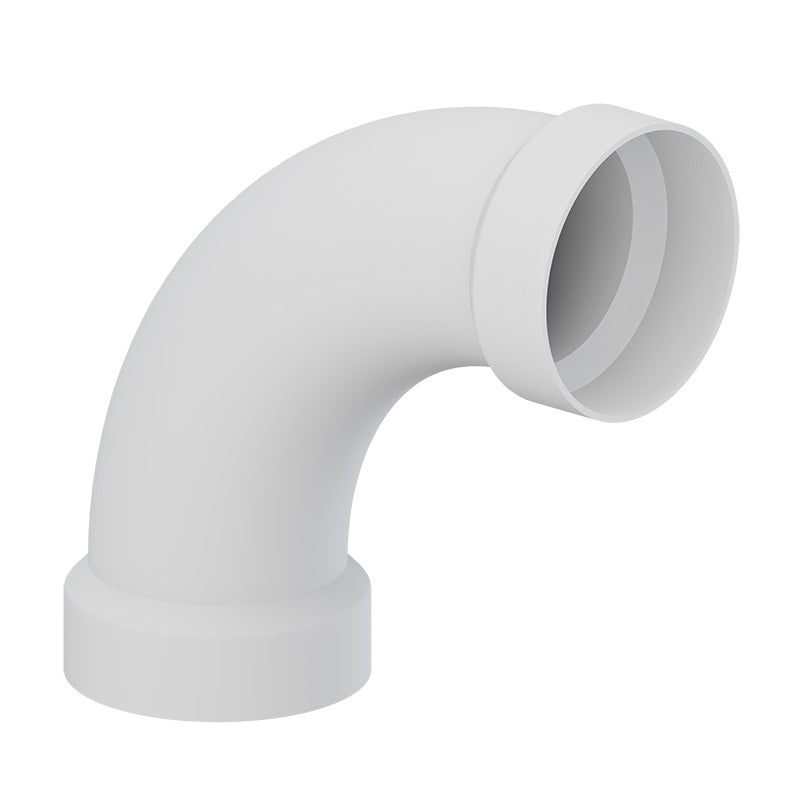 1-1/2" LONG SWEEP 90° Bend PVC DWV