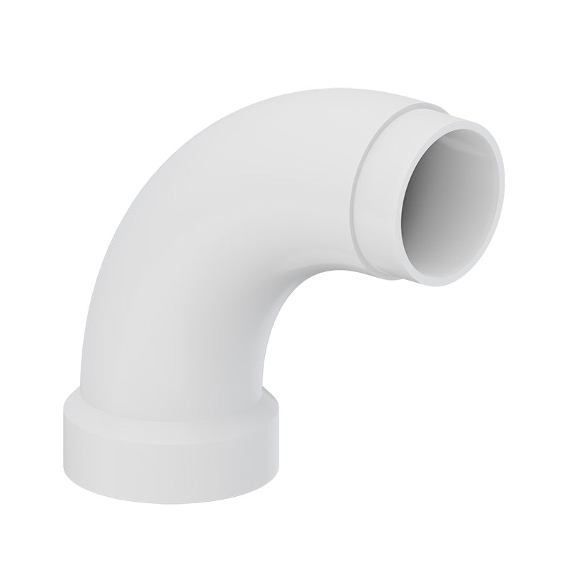 1-1/2" LONG SWP 90° Bend STREET PVC DWV