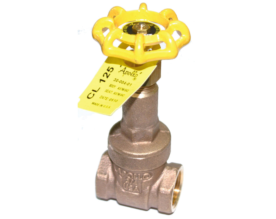 Apollo 30-101T Class 125 Bronze Gate Valve – Rising Stem – FNPT – Made in USA