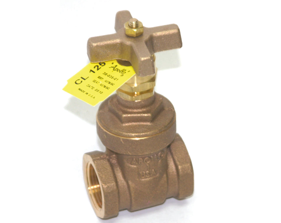 Apollo 30-102T Class 125 Bronze Gate Valve – Non-Rising Stem – FNPT – Made in USA