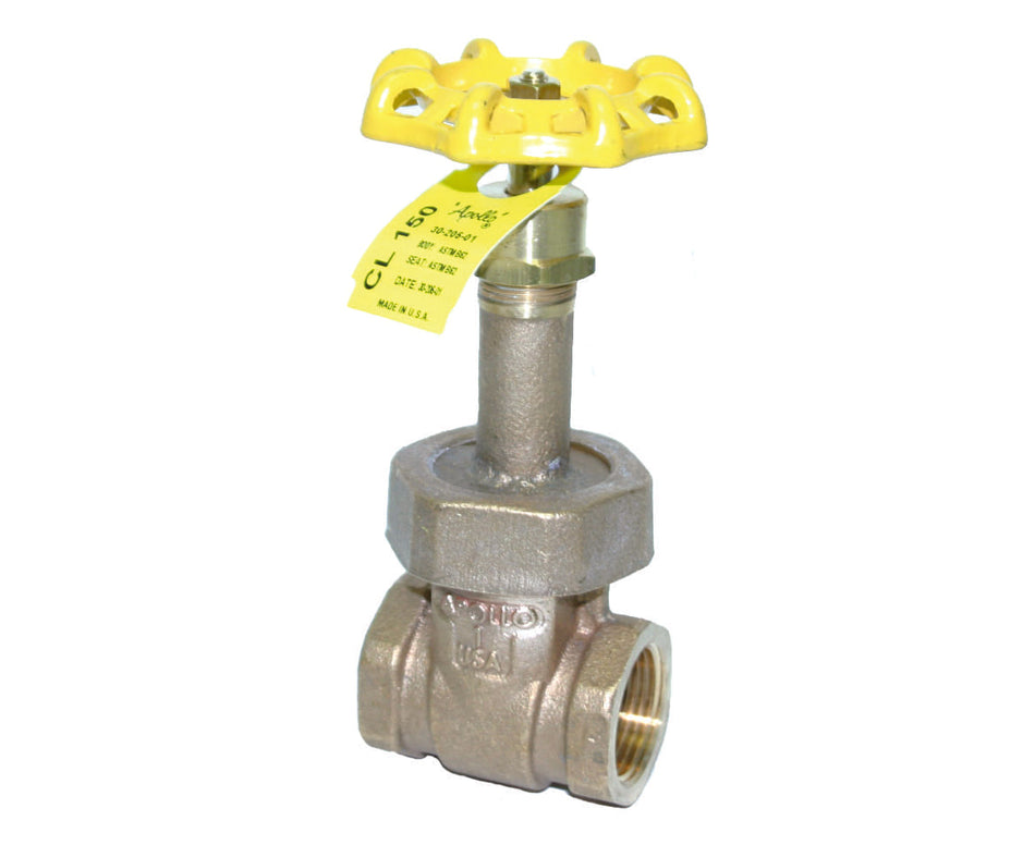 Apollo 30-107T Class 150 Bronze Gate Valve – Rising Stem – FNPT – Made in USA