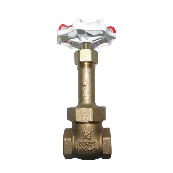 Red-White 318A Bronze Threaded End Gate Valve (1/2”-2”) – 1/2"–2"