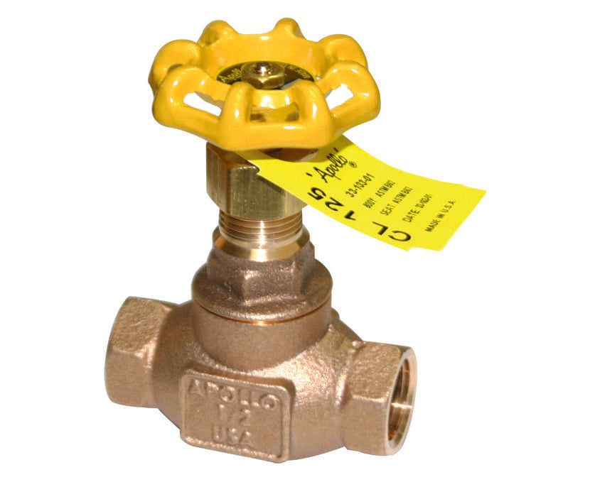 Apollo 33-133 Class 125 Bronze Globe Valve – FNPT & Press – Made in USA