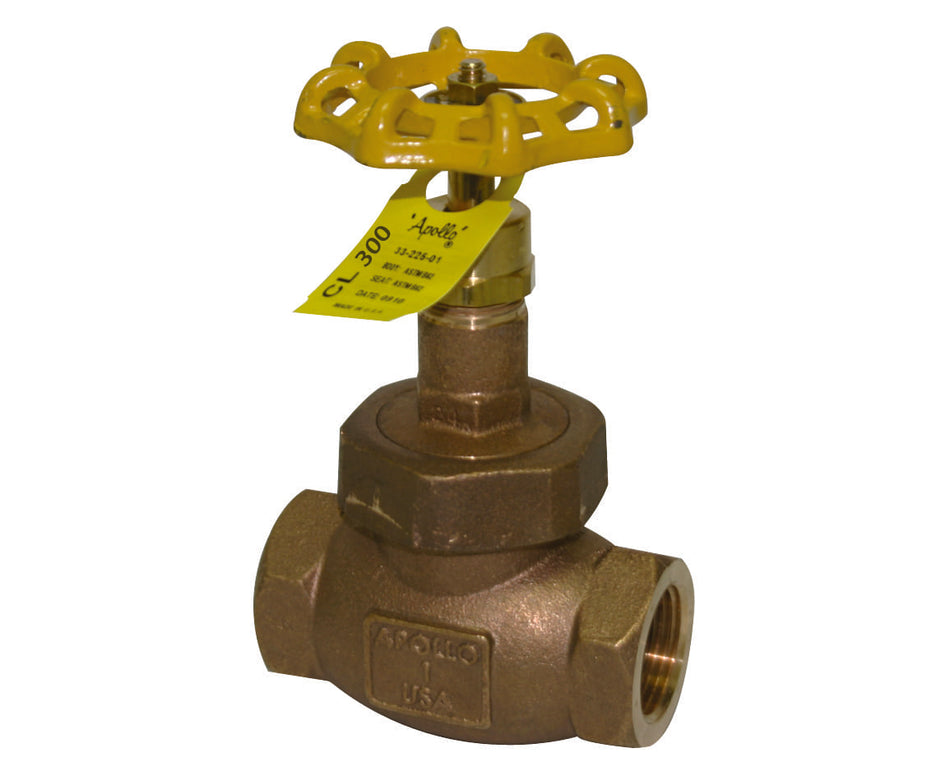Apollo 33-366 Class 300 Bronze Globe Valve – Union Bonnet – 2 x FNPT – Made in USA
