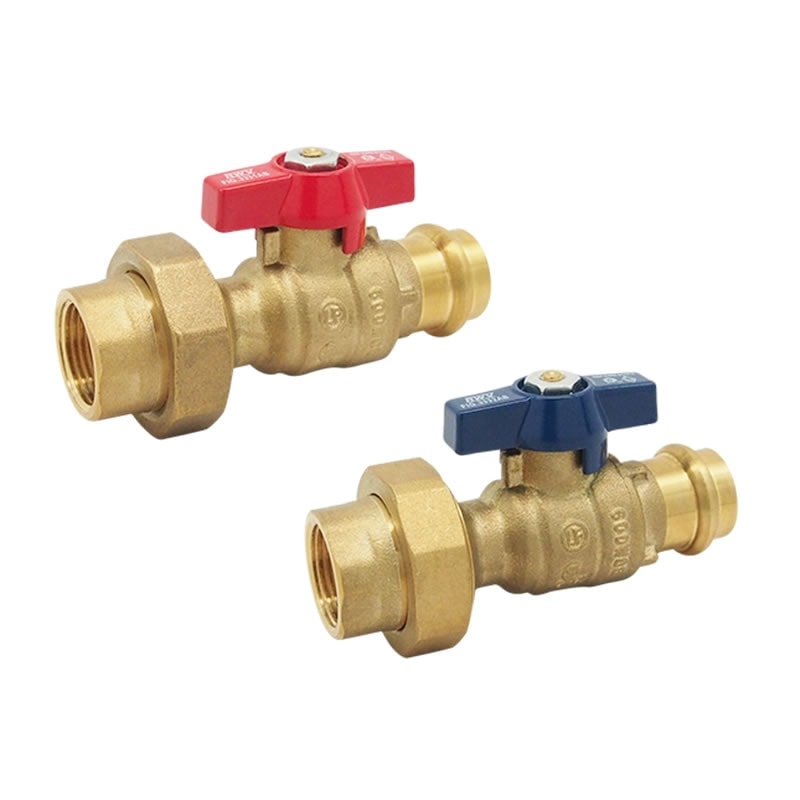 Red-White 3330AB Lead Free Brass EzPress Water Heater Isolation Valve Kit – Threaded FNPT