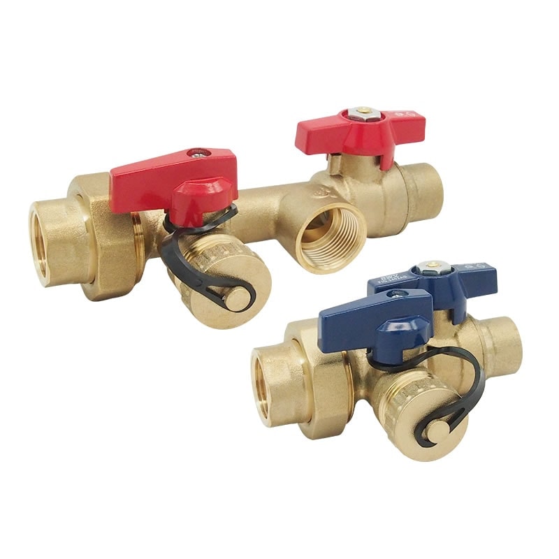 Red-White 3400LRAB Lead Free Brass Solder Tankless Water Heater Valve Kit – Threaded FNPT