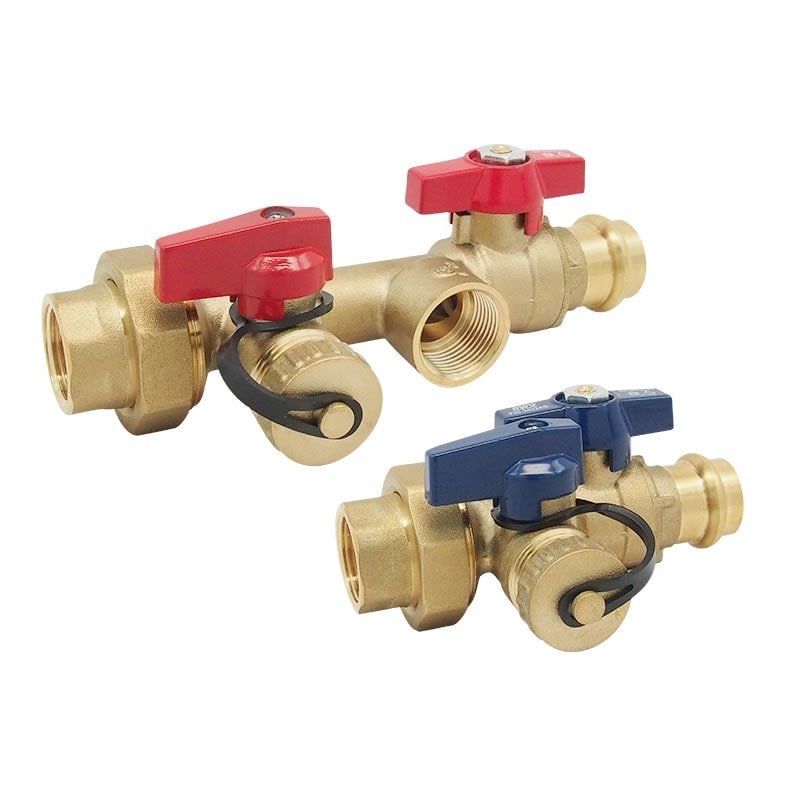 Red-White 3430LTAB Lead Free Brass EzPress Tankless Water Heater Valve Kit – Threaded FNPT