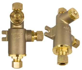 Apollo 34DLF ASSE 1070 Mini Thermostatic Mixing Valve – 3/8" – Lead-Free – Made in USA