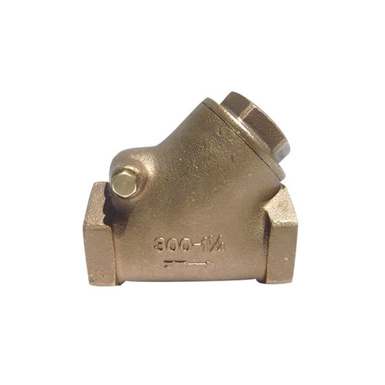 Red-White 360 Bronze Threaded Ends Swing Check Valve – 1/2"–2"