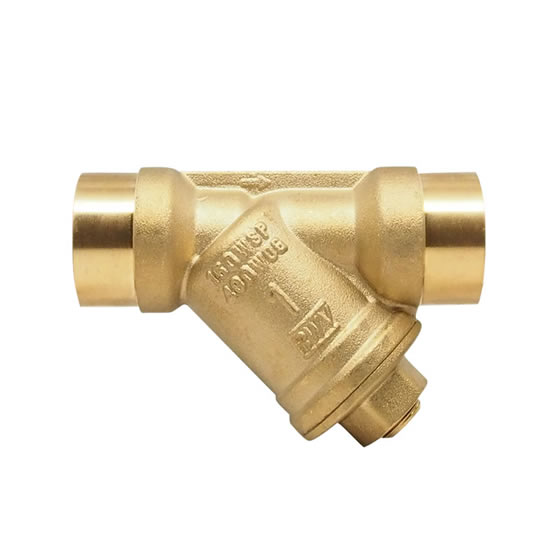 Red-White 387AB Lead Free Brass Solder Y-strainer – Sweat/Solder – 1/2"–2"