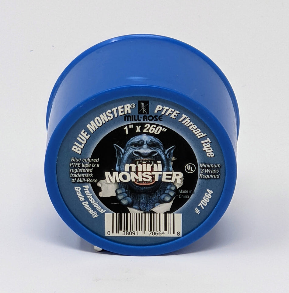 Blue Monster 70664 1" x 260" MINI-MONSTER PTFE THREAD TAPE