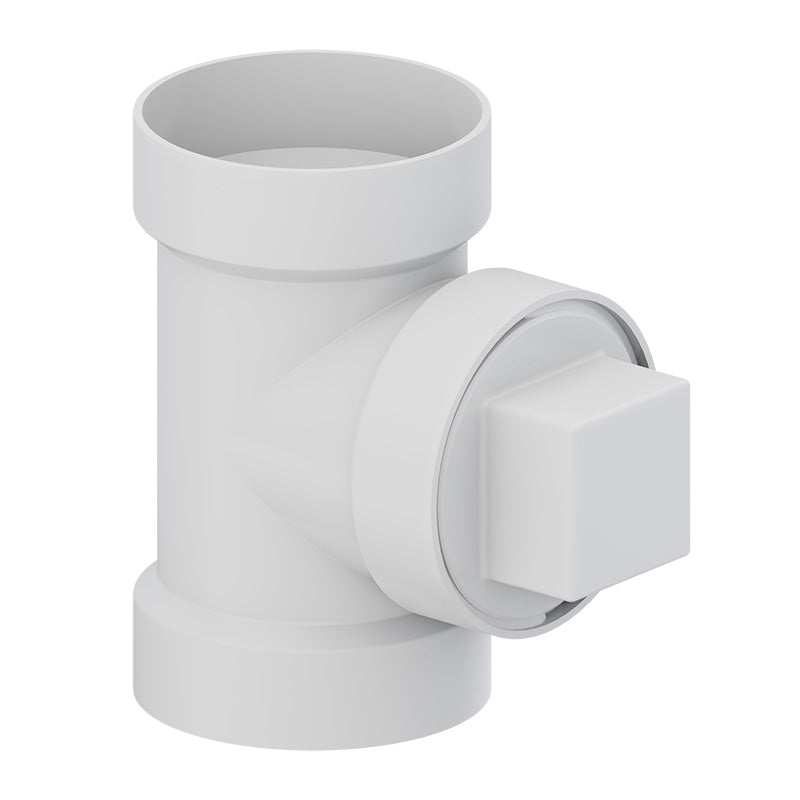 1-1/2" CLEAN OUT TEE W/CO Plug PVC DWV