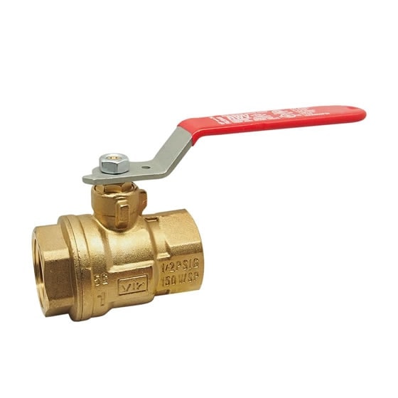 Red-White 5044F Brass Full Port Ball Valve – Threaded FNPT x FNPT – 1/4"–4"