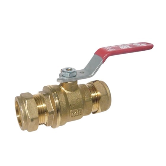 Red-White 5065AB Lead Free Brass Full Port Ball Valve with Drain – 1/2"–1"