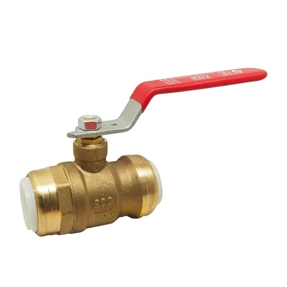 Red-White 5070AB EzGRIP Lead Free Brass Full Port Ball Valve – PEX – 1/2"–1"