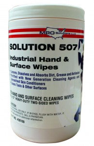 Solution 507 Industrial Hand & Surface Wipes – 70-Wipe Tub – MRO Solutions