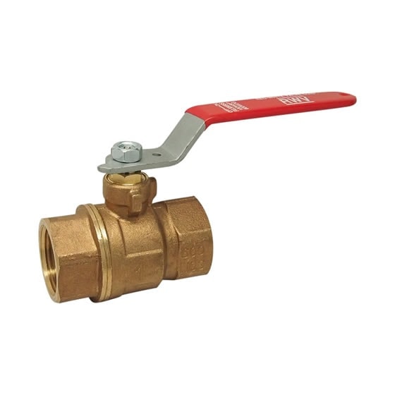 Red-White 5080B Bronze Full Port Ball Valve – Threaded FNPT x FNPT – 3/8"–3"