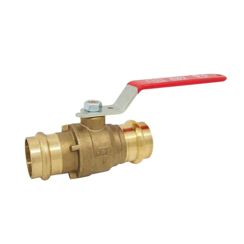 Red-White 5520AB DZR Lead Free Brass Full Port EzPress Ball Valve – 1/2"–2"