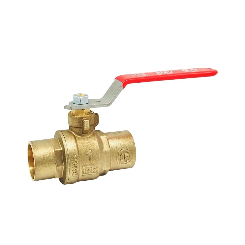 Red-White 5549ABS Lead-Free Ball Valve Cxc With Stainless Steel – Sweat/Solder – 1/2"–2"