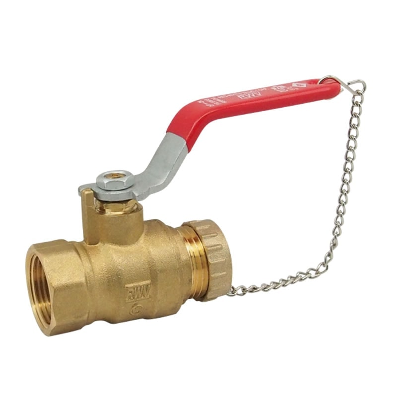 Red-White 5586ABW Brass Hose End Ball Valve – 1/2"–3/4"
