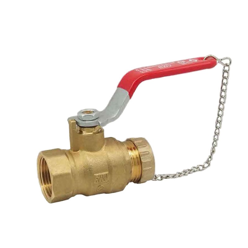 Red-White 5586AB Lead Free Brass Hose End Ball Valve – Threaded FNPT – 1/2"–3/4"