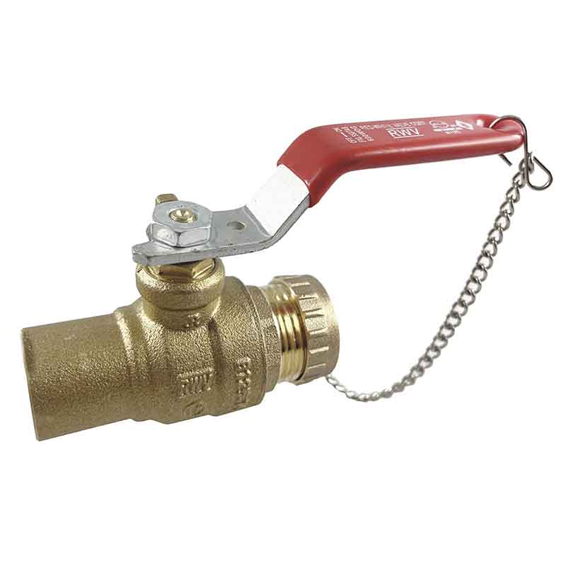 Red-White 5587ABW Lead Free Brass Hose End Ball Valve – 1/2"–3/4"