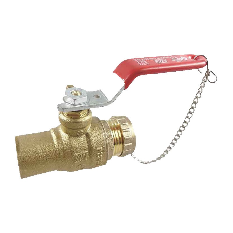 Red-White 5587AB Lead Free Brass Hose End Ball Valve – 1/2"–3/4"