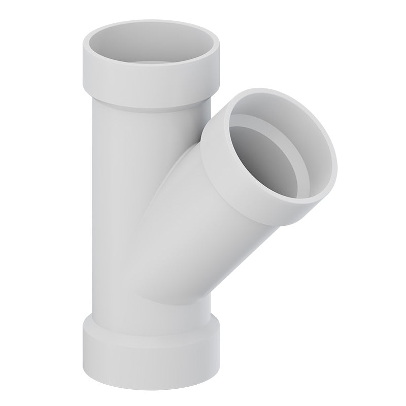 6" Wye PVC DWV