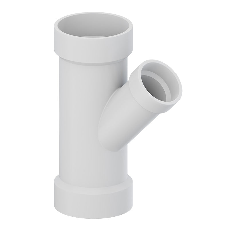 6"X6"X3" Wye Reducing PVC DWV