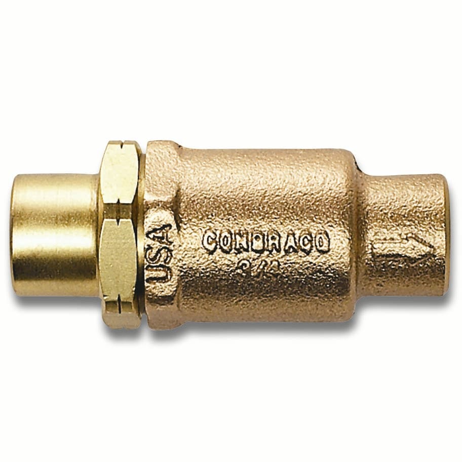 Apollo 61-600 Bronze Soft Seat In-Line Check Valve – Solder – Multiple Configs – Made in USA