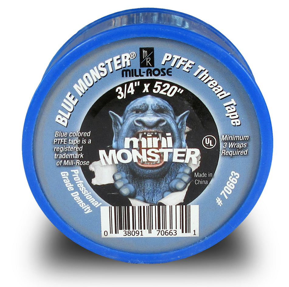 Blue Monster 70663 3/4"x520" MINI-MONSTER PTFE THREAD TAPE