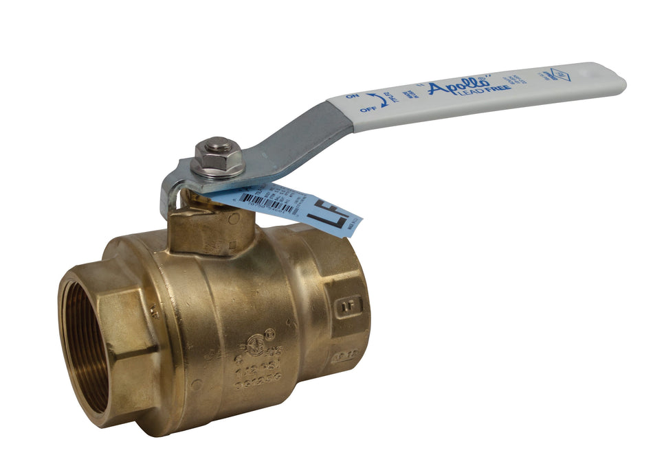 Apollo 77F-100 Series 2-Piece Full Port Lead-Free Brass Ball Valve