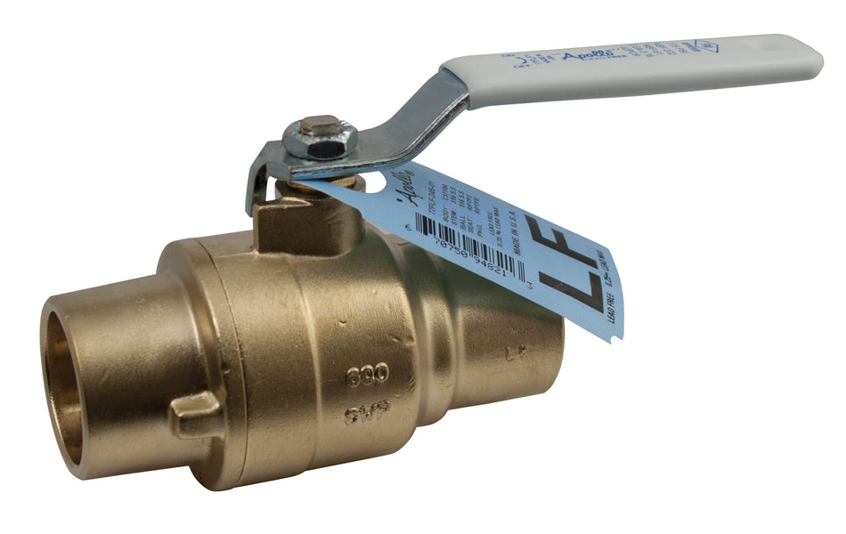 Apollo 77F-200 Series 2-Piece Full Port Lead-Free Brass Ball Valve