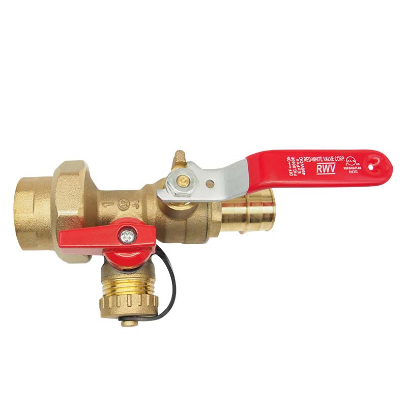 Red-White 8060E Union Valve with Drain – Threaded FNPT x FNPT