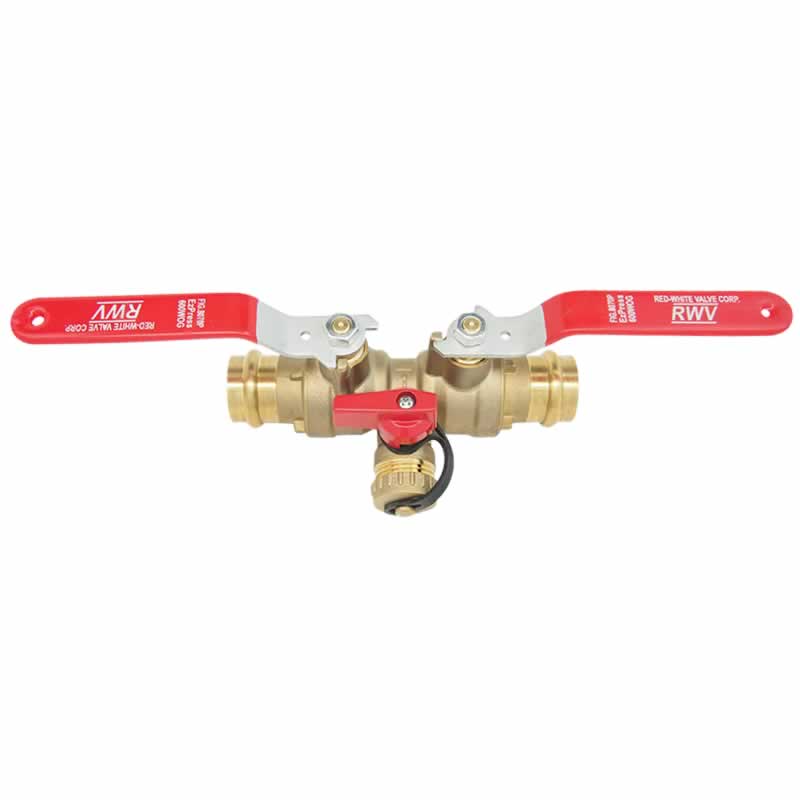 Red-White 8070P Isolation Drain Valve – EzPress – 1/2"–1-1/4"