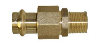 Apollo Press 8733-4 Male Press Union Lead Free (P x MPT)