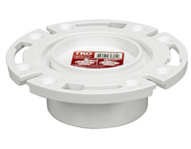 Sioux Chief 883-PT 3" Hub / Inside 4" Total Knockout Closet Flange w/ Plastic Ring