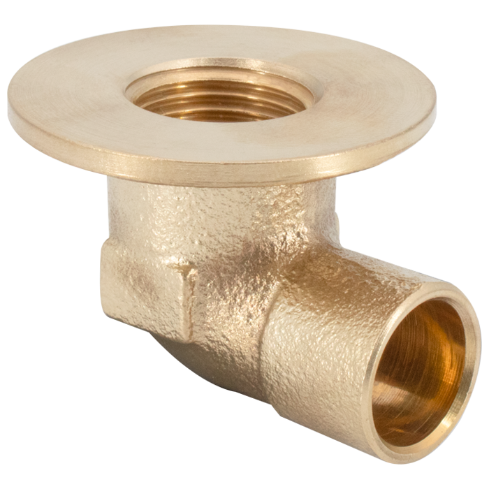 Legend 90° Brass Flanged Sink Elbow