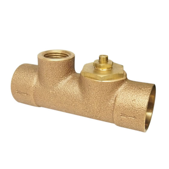 Red-White 9121 Radiator Purge & Balancing Valve – Sweat/Solder – 3/4"–1-1/4"
