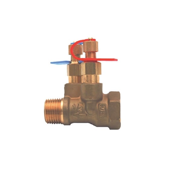 Red-White 9407L DZR Brass Metering Station – Threaded – 1/2"