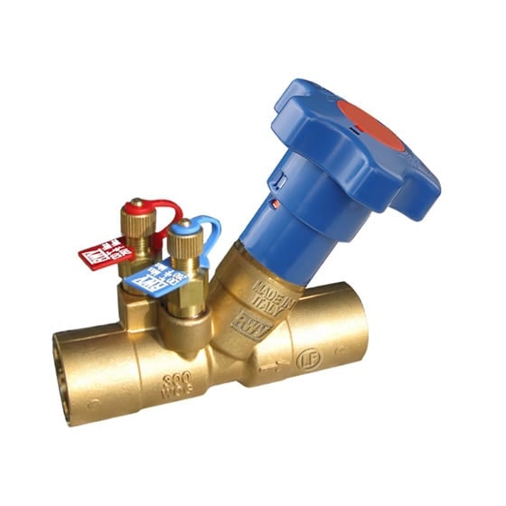 Red-White 9519AB Ab DZR Brass Balancing Valve Cxc – Sweat/Solder – 1/2"–2"